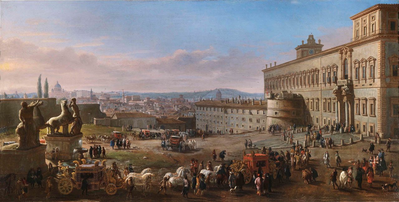 Veduta della Piazza e del palazzo dipinta da Gaspar van Witel nel 1683